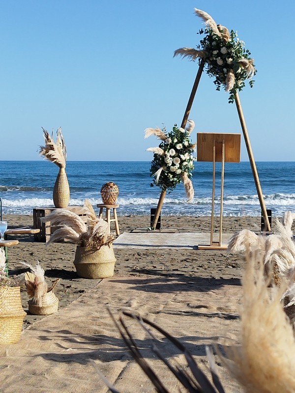 Coaching d'officiant pour une cérémonie laïque sur la plage près d'Arles en Camargue