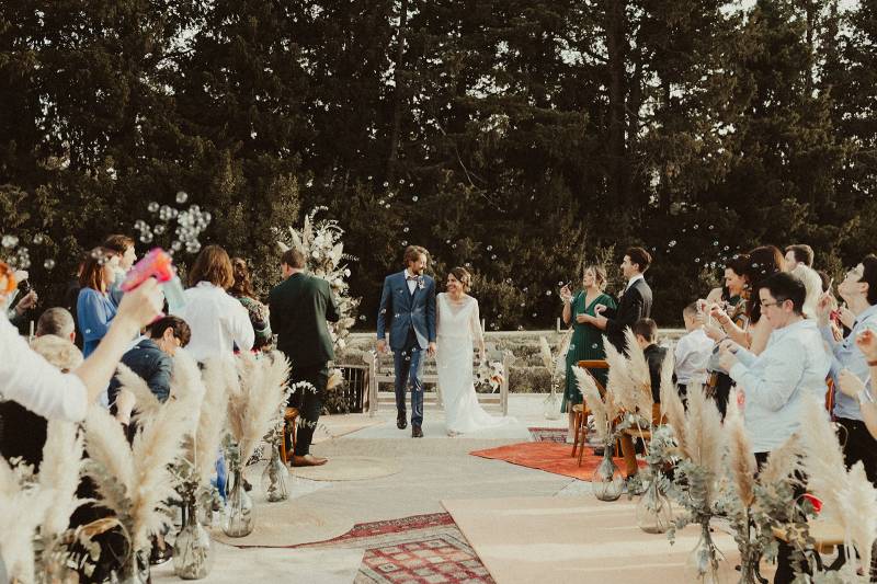 Des bulles pour une sortie de cérémonie originale