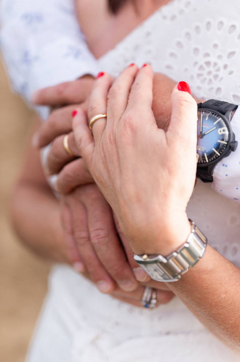 Mariage intime dans les lavandes