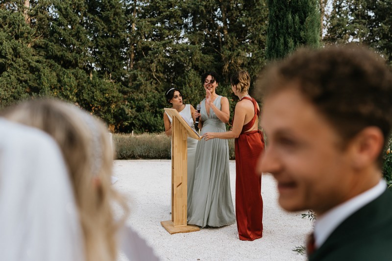 English speaking wedding officiant Provence