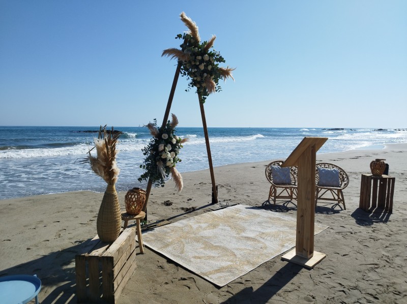 Coaching d'officiant pour une cérémonie laïque sur la plage près d'Arles en Camargue