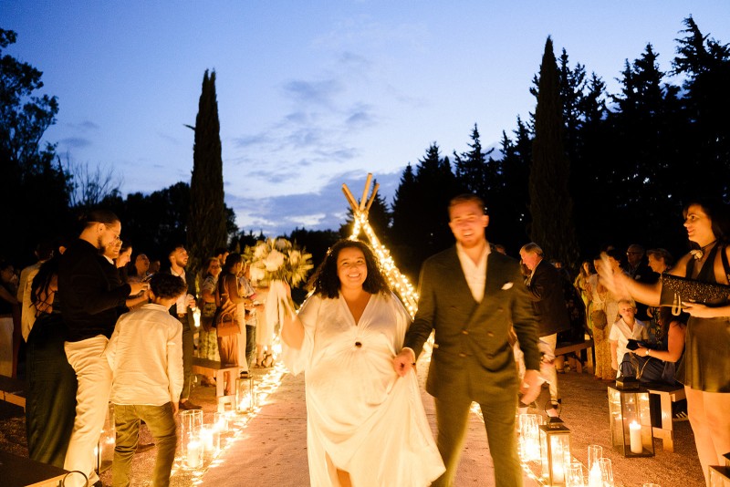 Cérémonie laïque de nuit près d'Avignon (84): un mariage d'exception!