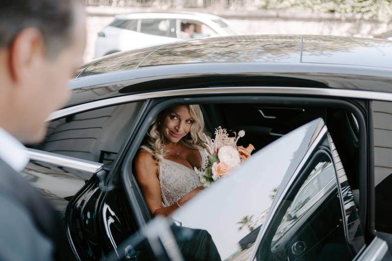 Vow renewal ceremony in Eze, French Riviera