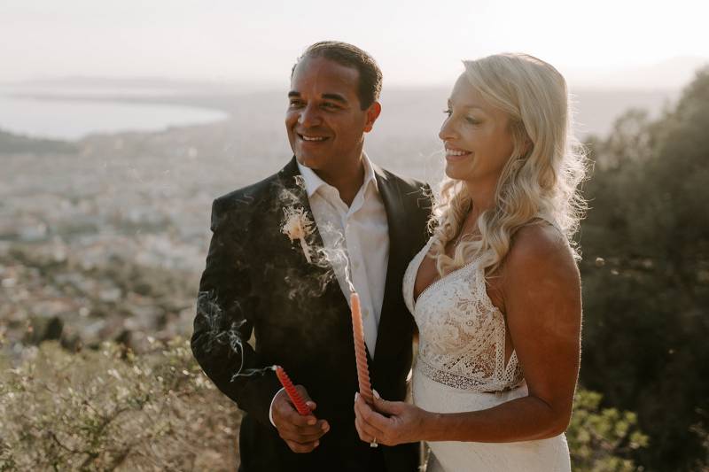 Officiant pour mariage intime en anglais Côte d'Azur