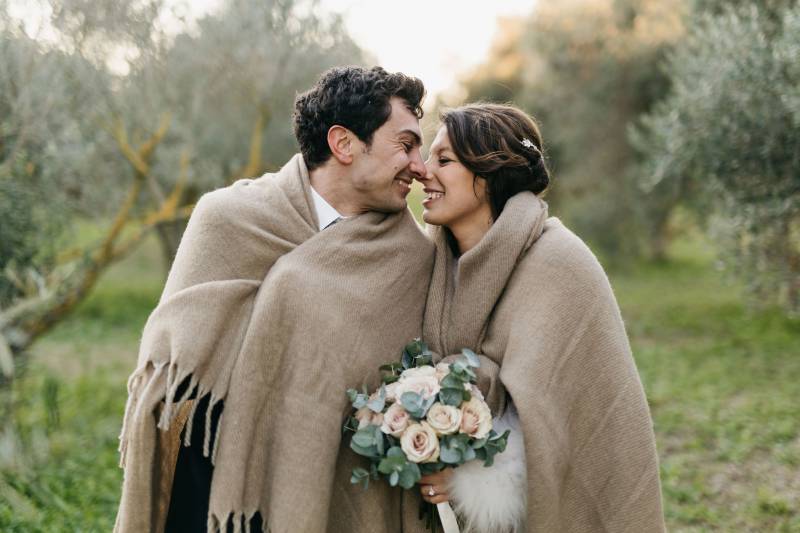 Un mariage d'hiver en Provence