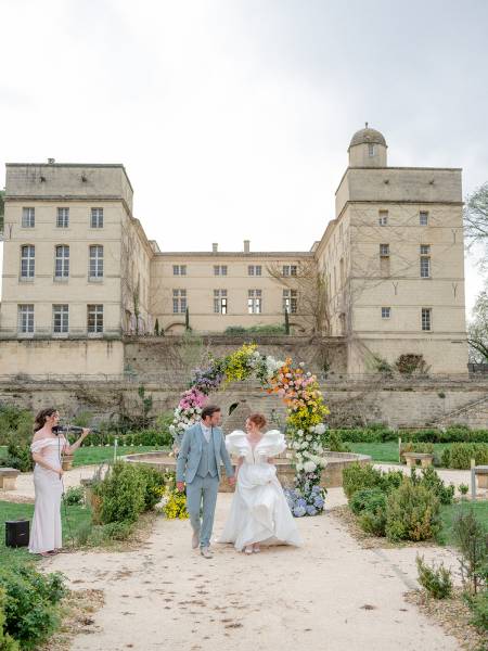 Cérémonie laïque au Château de Pondres (Villevieille) dans le Gard
