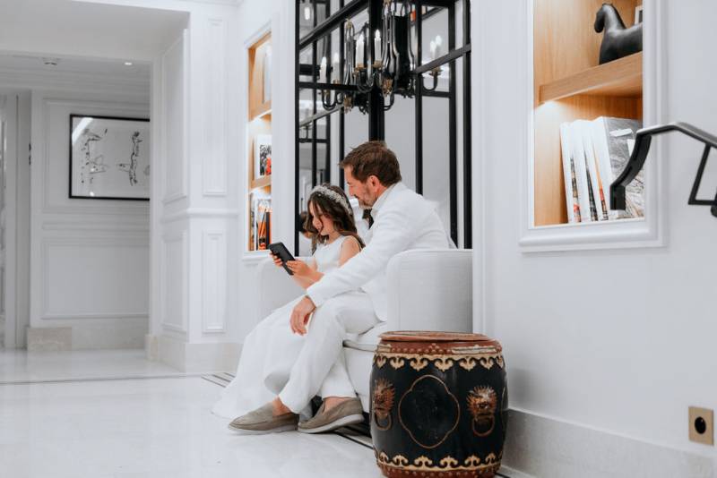 Intimate wedding ceremony in Saint Tropez, Château de la Messardière