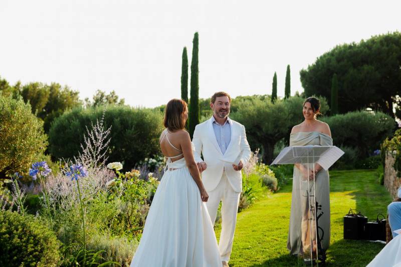 Château de la Messardière wedding vows