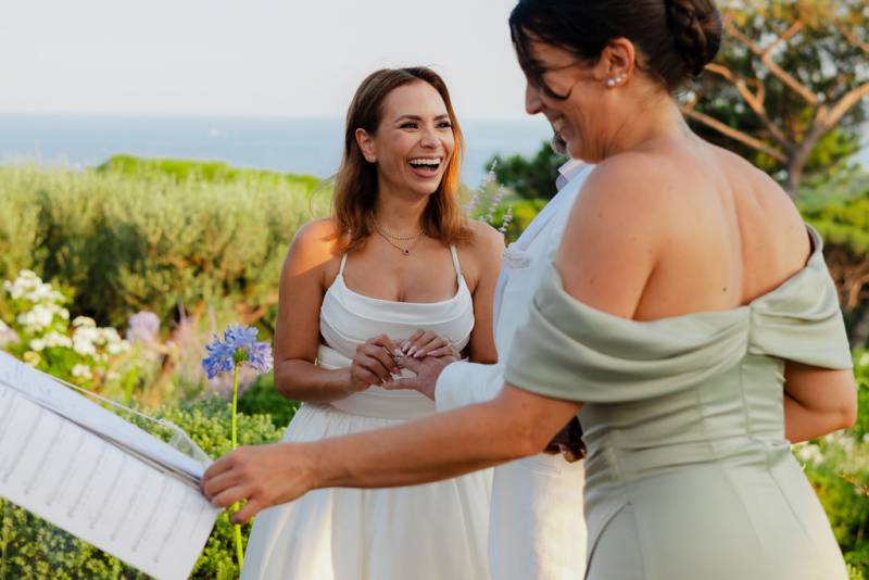 Intimate wedding ceremony in Saint Tropez, Château de la Messardière