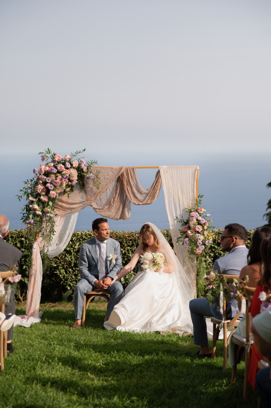 Cérémonie laïque bilingue aux Terrasses d'Eze (06), Anjela et Carlos