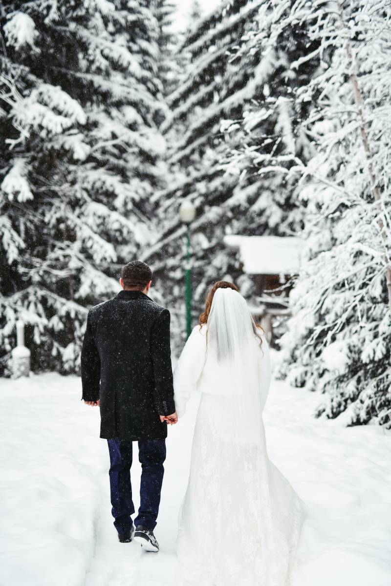 Mariage intime à la montagne